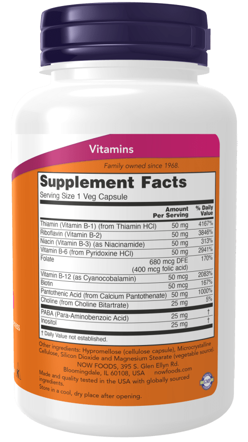 B-50 VegCaps - Suplemento Premium de Complejo B