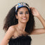 Heavy Industry Handmade Fabric and Diamond Set Fashion Hair Hoops for Women - Korvel