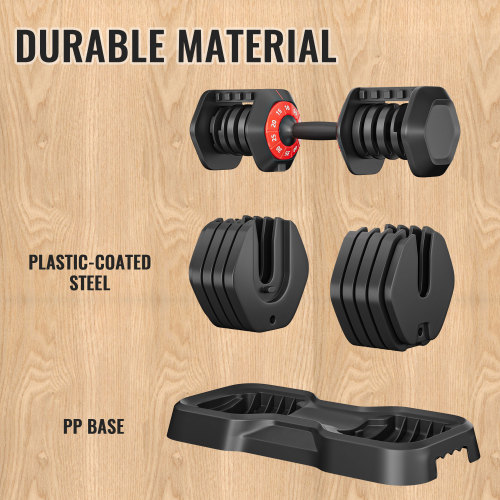 Adjustable 10-in-1 Dumbbell Set for Home Fitness