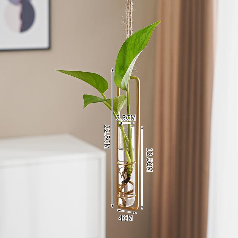 Jarrón Hidropónico de Vidrio Estilo Escandinavo para Decoración Creativa