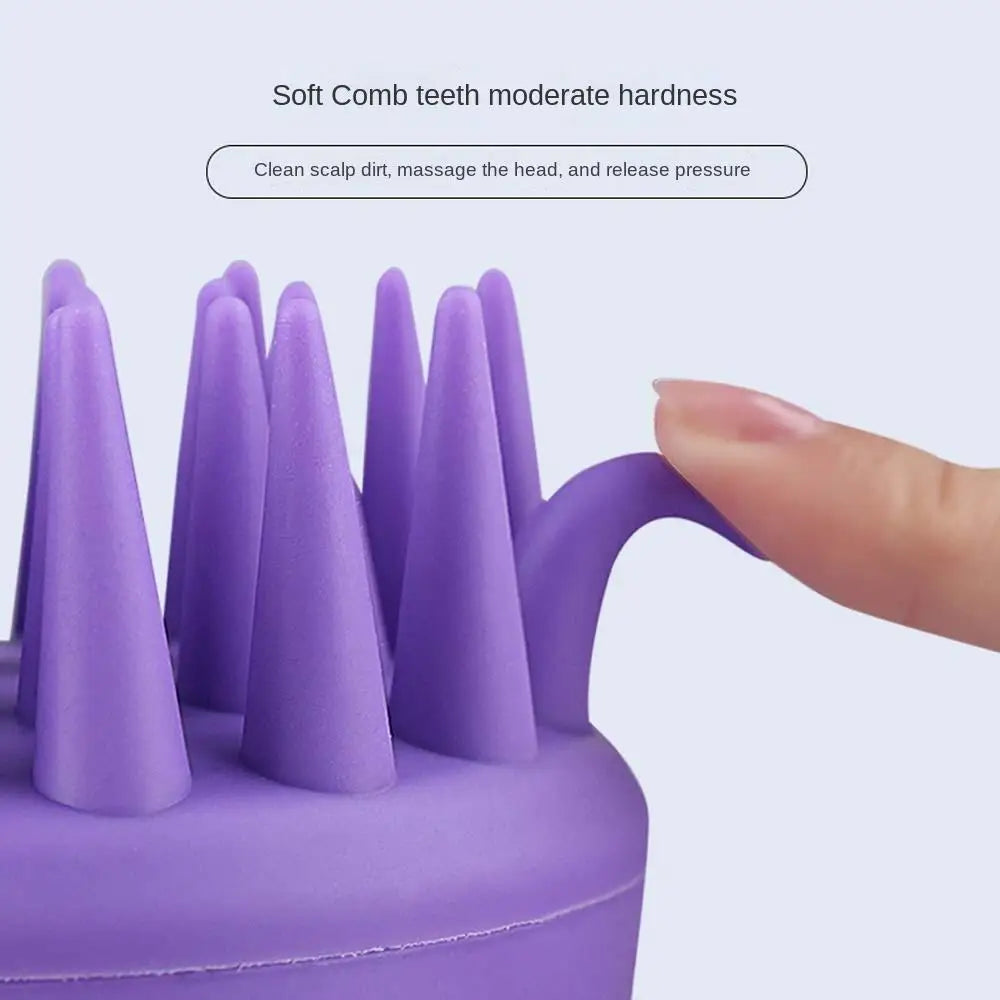 Portable Long Tooth Shampoo Brush Handheld Round Soft Scalp Massage Brush Bath Massage Brush Hair Shower Brush Comb Hair Care - Korvel