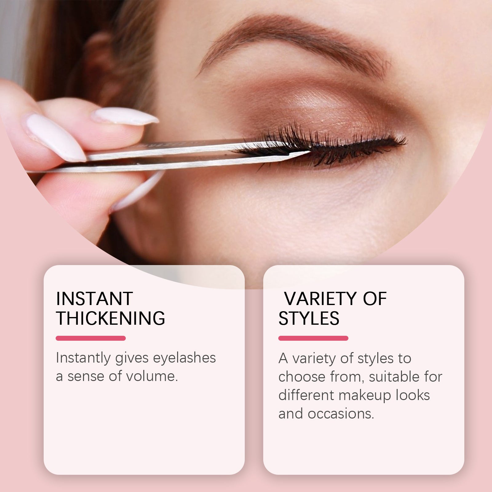 Self-Adhesive Eyelashes, Lazy People Glue-Free Free Unloading Self-Adhesive Thick Thin Long Natural Eyelashes - Korvel