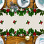 Christmas linen table flag walnut clip printed tablecloth holiday table decoration tablecloth tea flag pad - Korvel