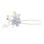 Peignes à cheveux en fleurs bleues de luxe pour les mariages et les occasions spéciales