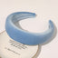 Wide edge velvet sponge hair clip for women's head clip high skull top hair clip - Korvel
