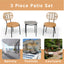 3 Pieces Of Luxury Outdoor Wicker Furniture - Patio Bistro Style Table And Chair Combination - Korvel