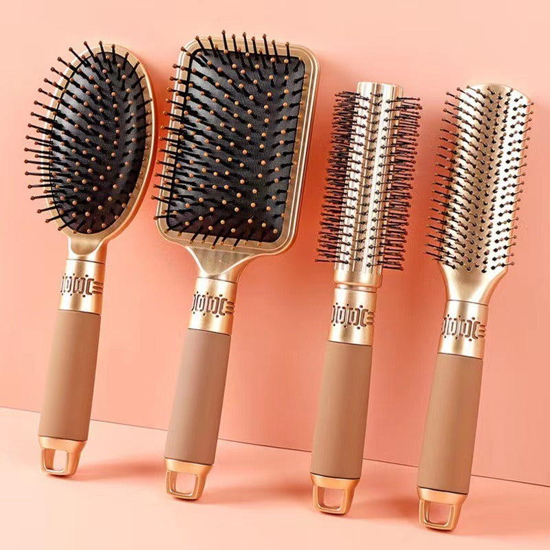 Ribbed Comb Curly Hair Comb Home Massage Comb Smooth Hair Comb Big Bend Comb Modeling Comb Air Cushion Comb - Korvel