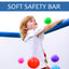 55'' Toddlers Trampoline with Safety Enclosure Net and Balls, Indoor Outdoor Mini Trampoline for Kids - Korvel