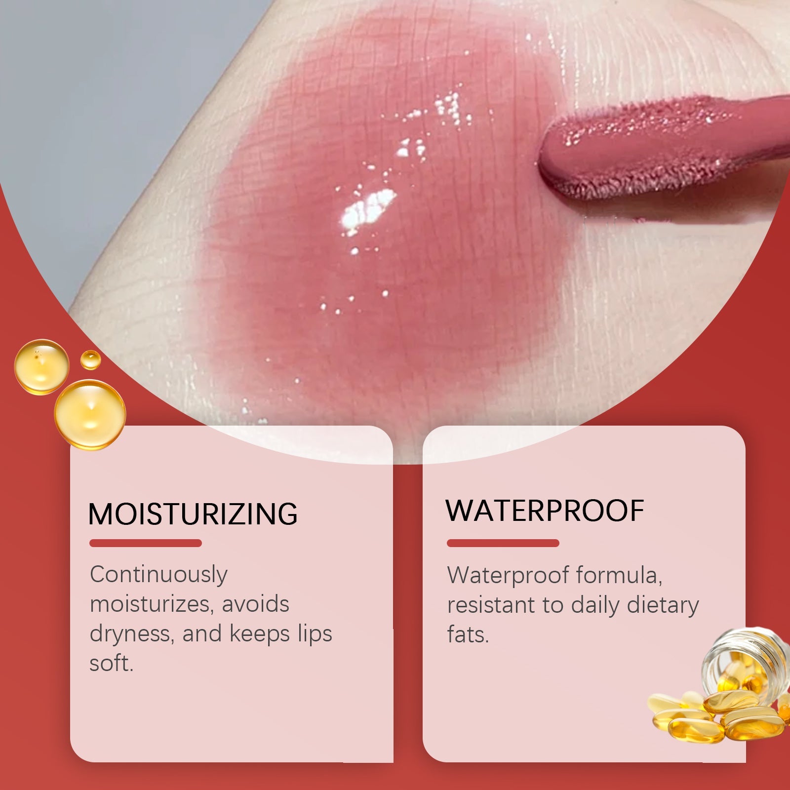 Moisturizing Lip Gloss Gloss Gloss Lip Glaze Easy Color Moisturizing And Multi-Colored Lip Balm - Korvel
