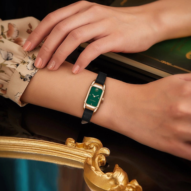 Women's Watch Brand Counter Brand Authentic Fashion Small Square Core Women's Watch Quartz Watch Popular - Korvel