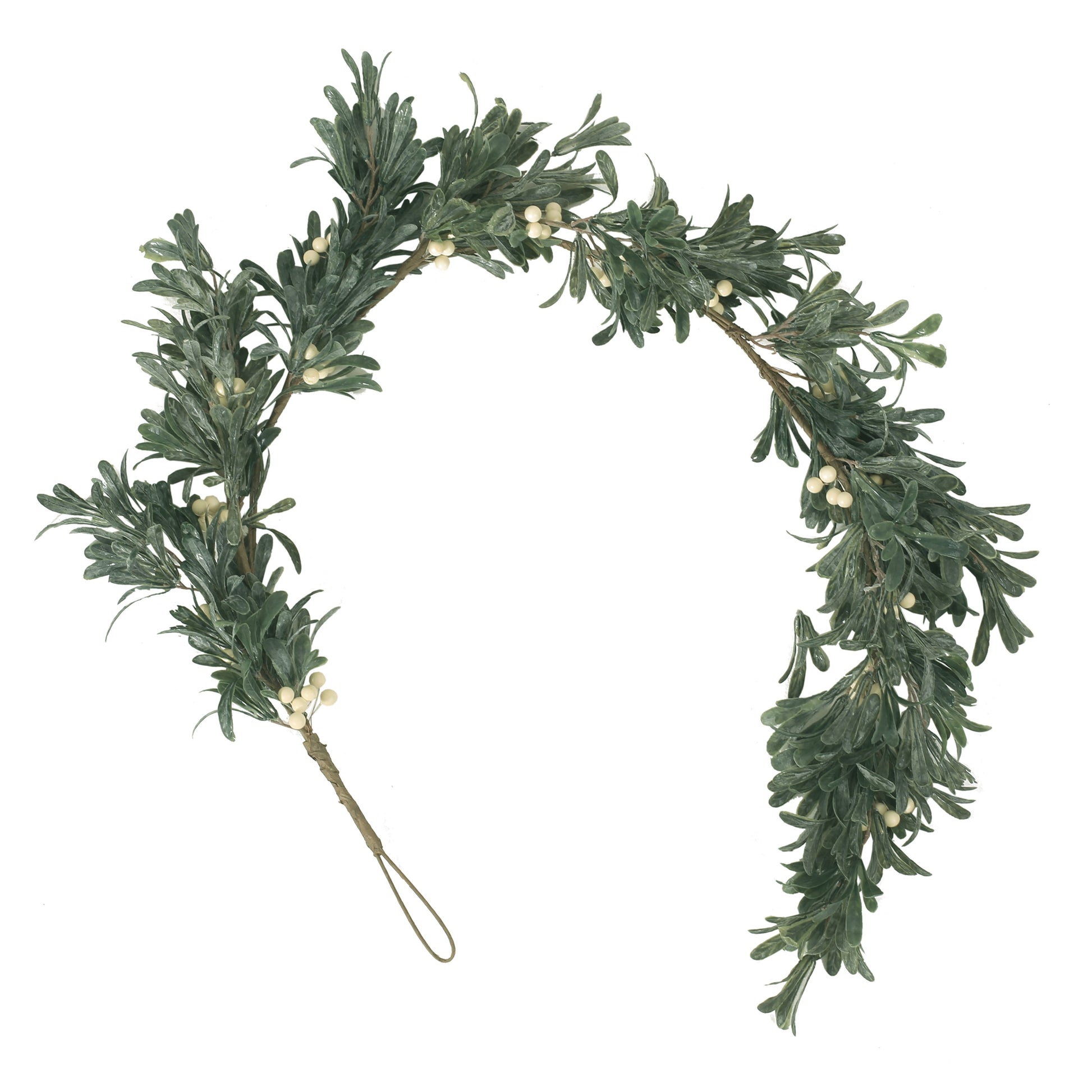 54" SNOWBERRY GREEN GARLAND - Korvel