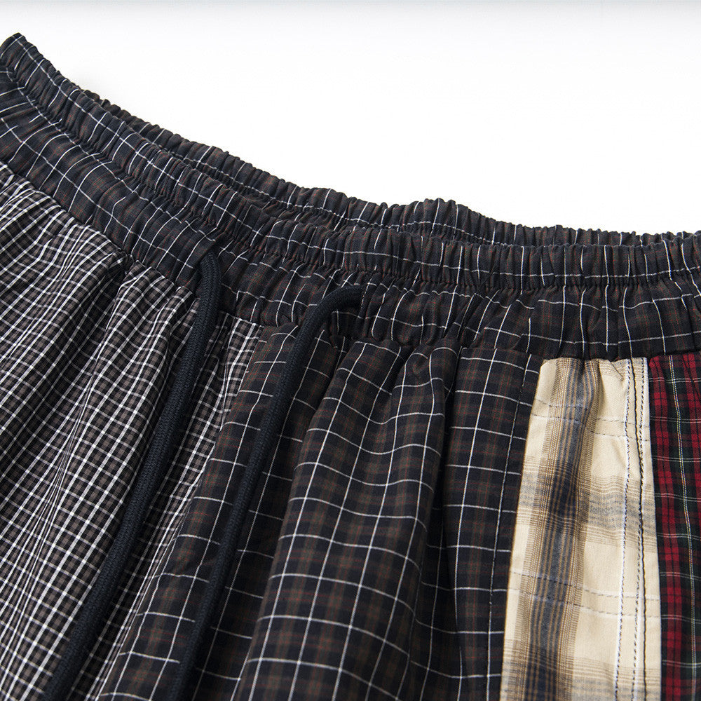 Trendy Men's Casual Plaid Trousers with Unique Design