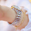 Diamond Women Luxury Brand Watch Rhinestone Elegant Ladies Watches Gold Clock Wrist Watches For Women Relogio Feminino - Korvel