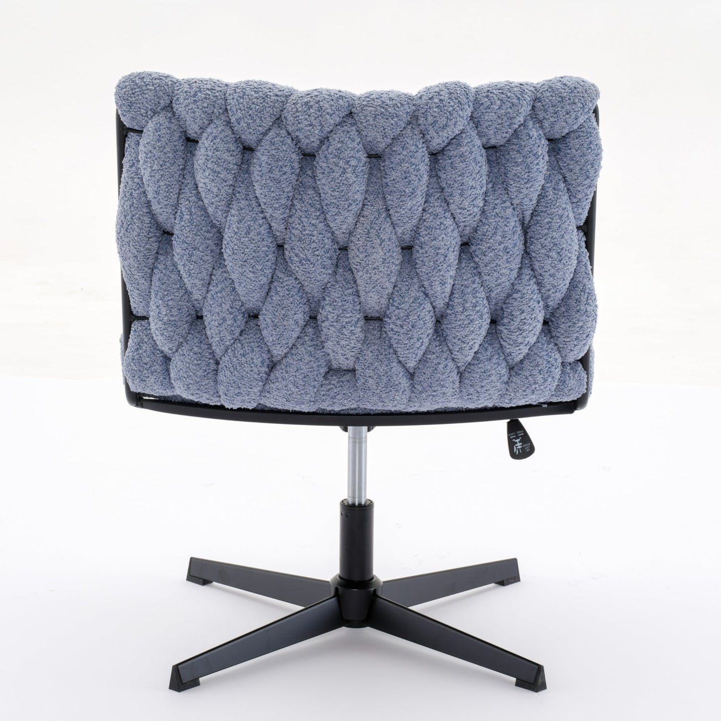 Armless Office Desk Chair No Wheels BLUE - Korvel