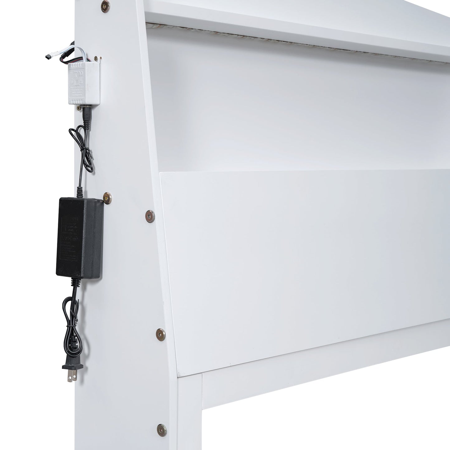 Cama Plataforma Elegante de Tamaño Twin con Almacenamiento y Cabecera LED