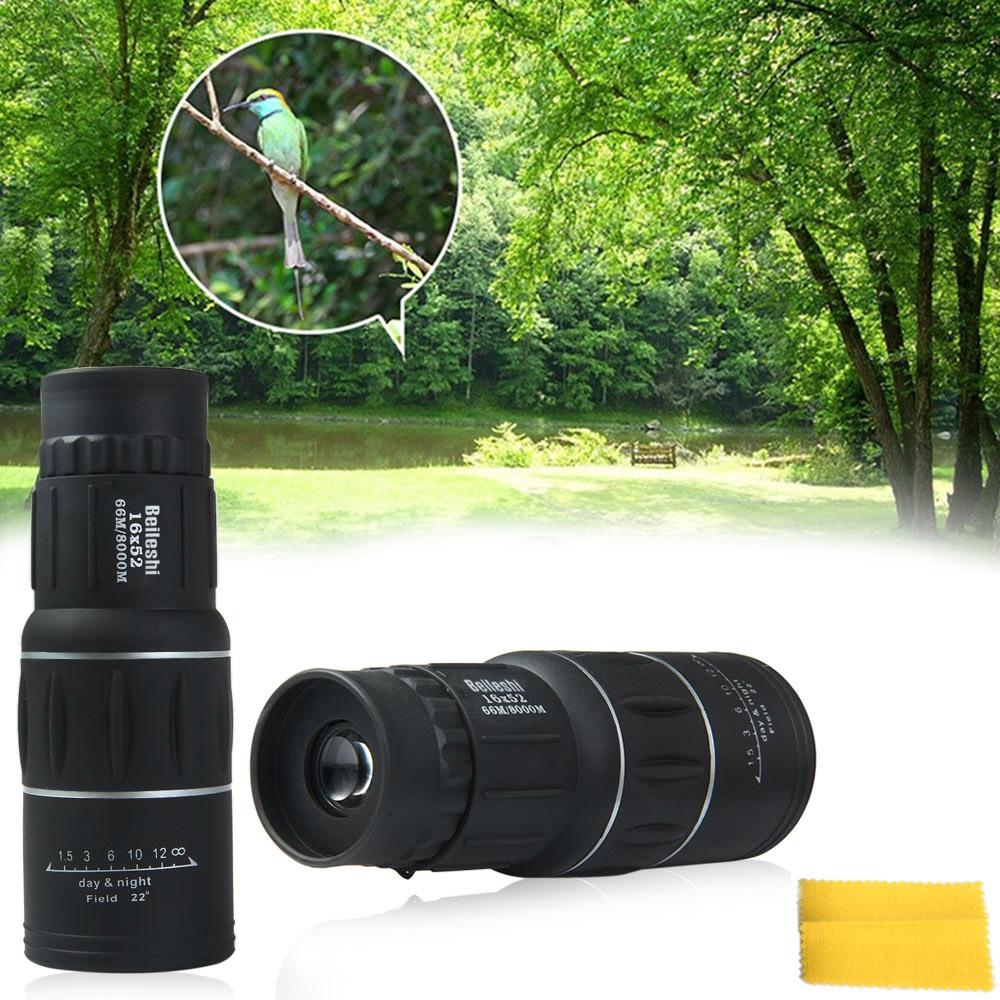 Beileshi 16 x 52 Dual Focus Monocular Spotting Telescope Zoom Optic Lens Binoculars Coating Lenses Hunting Optic Scope - Korvel