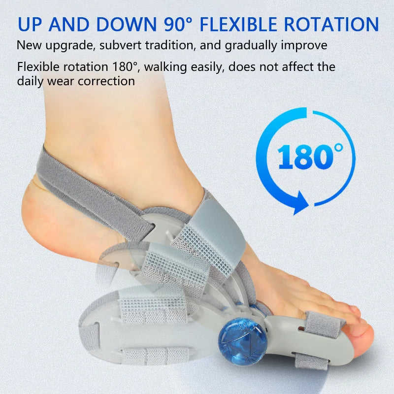 Bunion Corrector Unisex Foot Hallux Valgus Braces Rotatable Toe Separator Straightener Adjustable Pedicure Finger Toe Corrector - Korvel