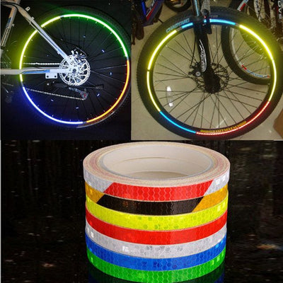 Fluorescent Reflective Stickers for Bicycle Safety