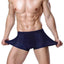 Modal Solid Ice Silk Antibacterial Underwear for Men's Mid Waist Breathable Four Square Corner Underwear - Korvel