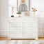 Elegant 9-Drawer Dresser with Antique Handles