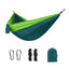 Light double nylon camping hammock with straps. Great for trips, beach, yard & garden. - Korvel