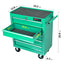 5 DRAWERS MULTIFUNCTIONAL TOOL CART WITH WHEELS-GREEN - Korvel