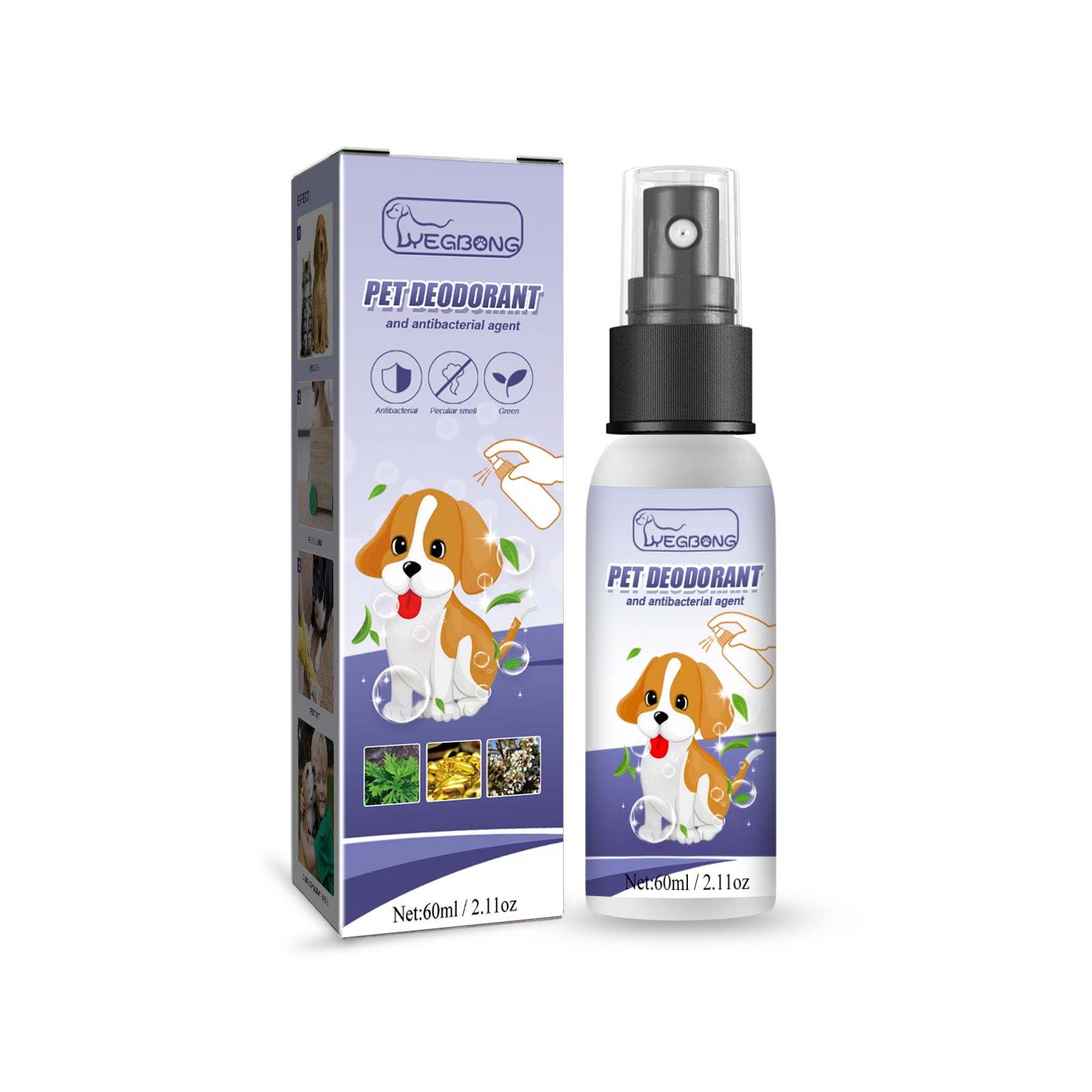 Pet Deodorant Spray To Remove Odors, Dogs And Cats To Remove Urine Odor Body Odor Feces Smell Clean Air - Korvel