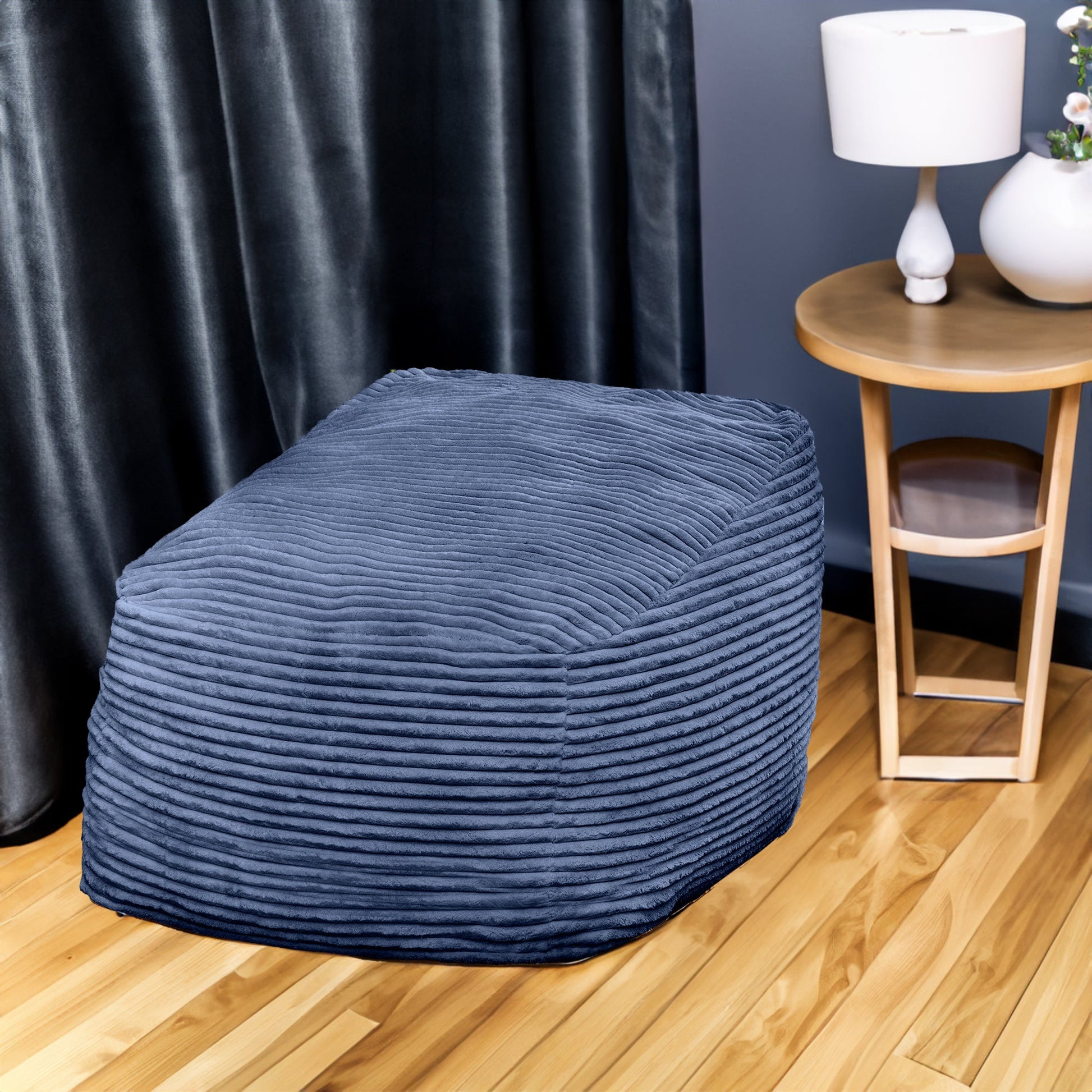 Faux Fur Classic Bean Bag blue - Korvel
