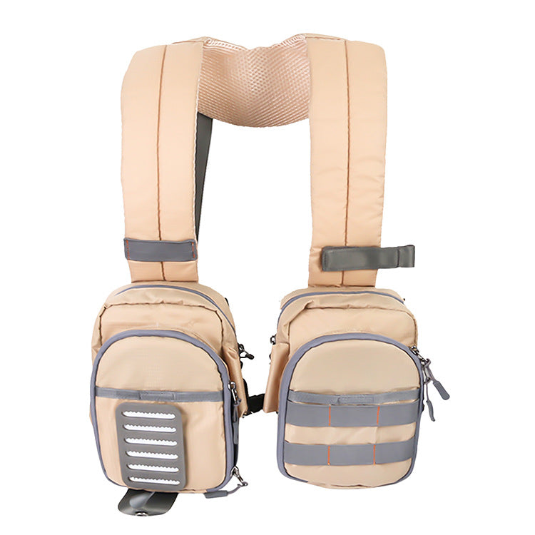 Multi-functional Fly Fishing Tackle Bag with Multiple Pockets, Unisex Chest Pack, Shoulder Fishing Bag - Korvel