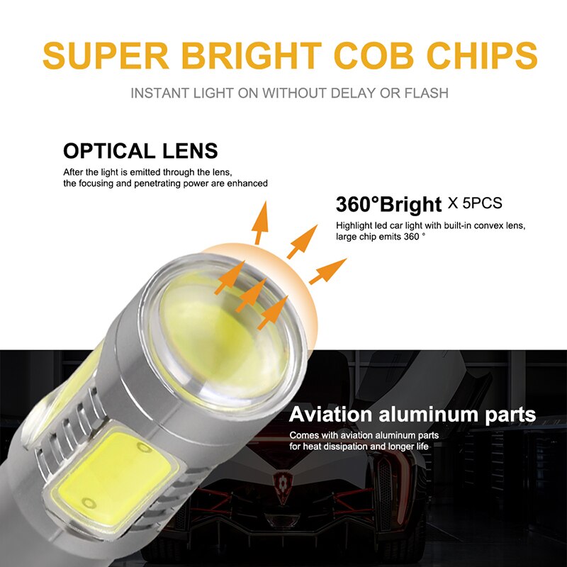 NLpearl 2x LED Signal Lamp - 1156 BA15S & 1157 BAY15D