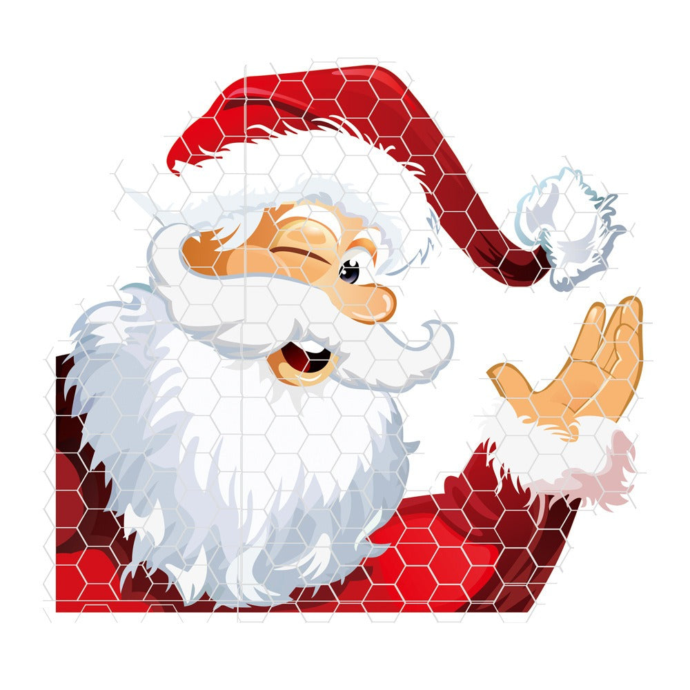 Reflective honeycomb lattice soft magnetic car sticker Easter Easter egg rabbit Santa Claus - Korvel