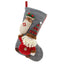 Christmas Decorations Knitted Yarn Large 3D Santa Claus Snowman Deer Christmas Socks Gift Bag - Korvel