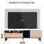 Modern TV Stand for 80'' TV with Double Storage Space Media Console Table Entertainment Center with Drop Down Door - Korvel