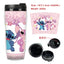 Stitch Stitch animation peripheral double-layer insulated plastic cup two-dimensional cartoon tea cup cold water kettle water cup - Korvel