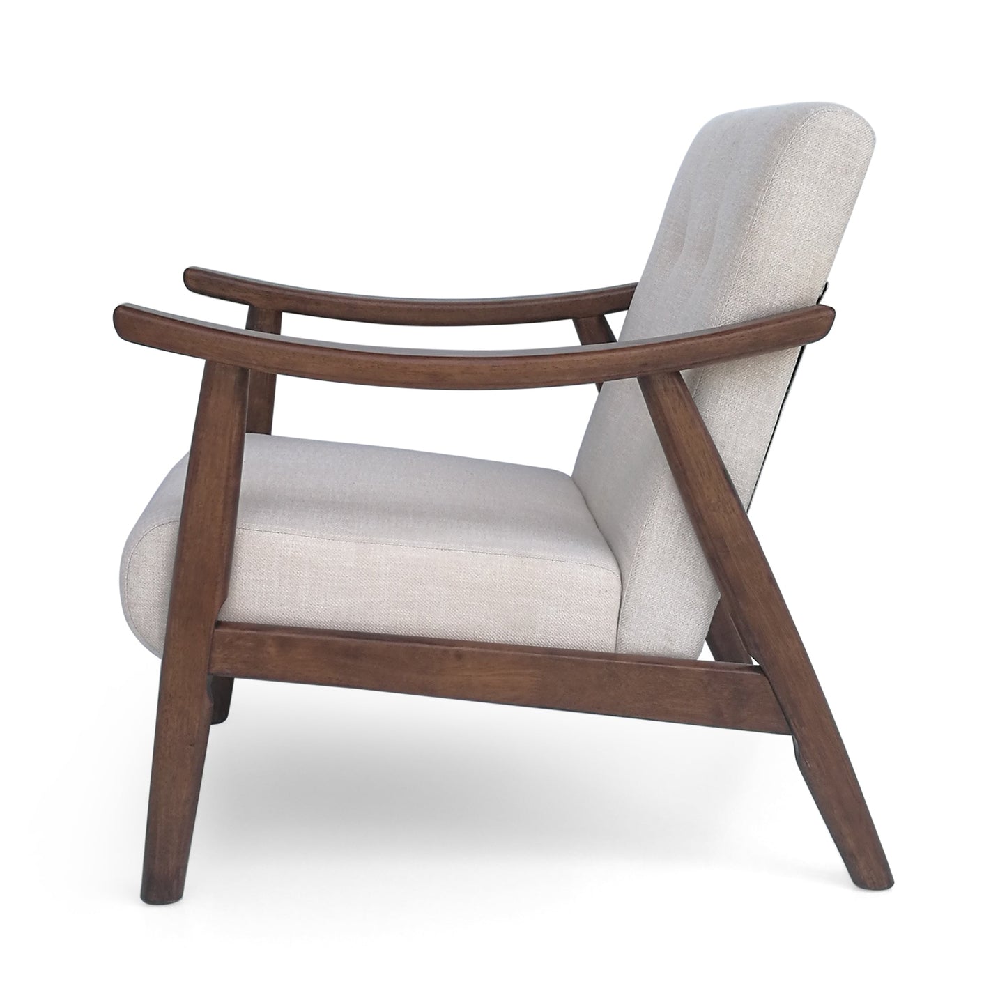 Elegant One-Seater Sofa in Beige