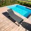 2PCS Set Outdoor Lounge Chair Cushion Replacement Patio Funiture Seat Cushion Chaise Lounge Cushion-GREY - Korvel