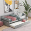 Daybed with Trundle Frame Set, Twin Size, Gray(New SKU:WF283064AAE) - Korvel