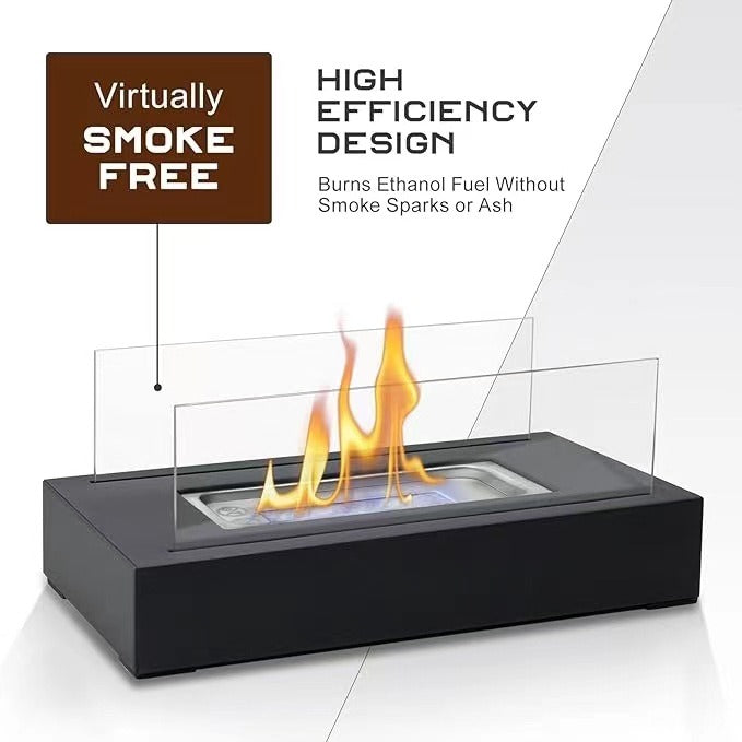 Desktop alcohol fireplace indoor metal fireplace rectangular portable real fire fireplace outdoor fireplace - Korvel