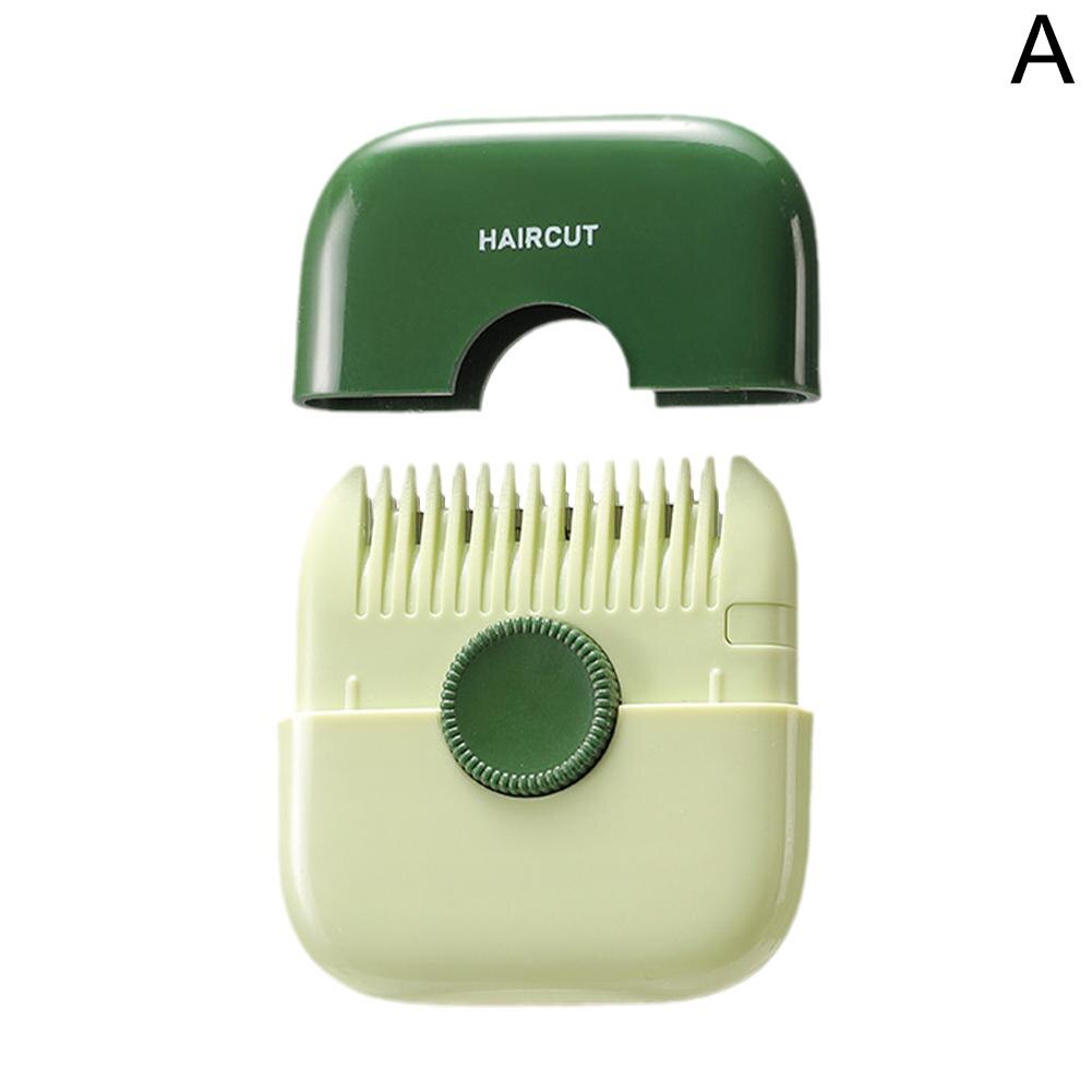 2 In 1 Hair Trimmer Bangs Trimmer  Mini Manual Hair Trimmer Comb Hair Razor Comb Cutter Portable Hair Cutting Comb Haircut Tool - Korvel