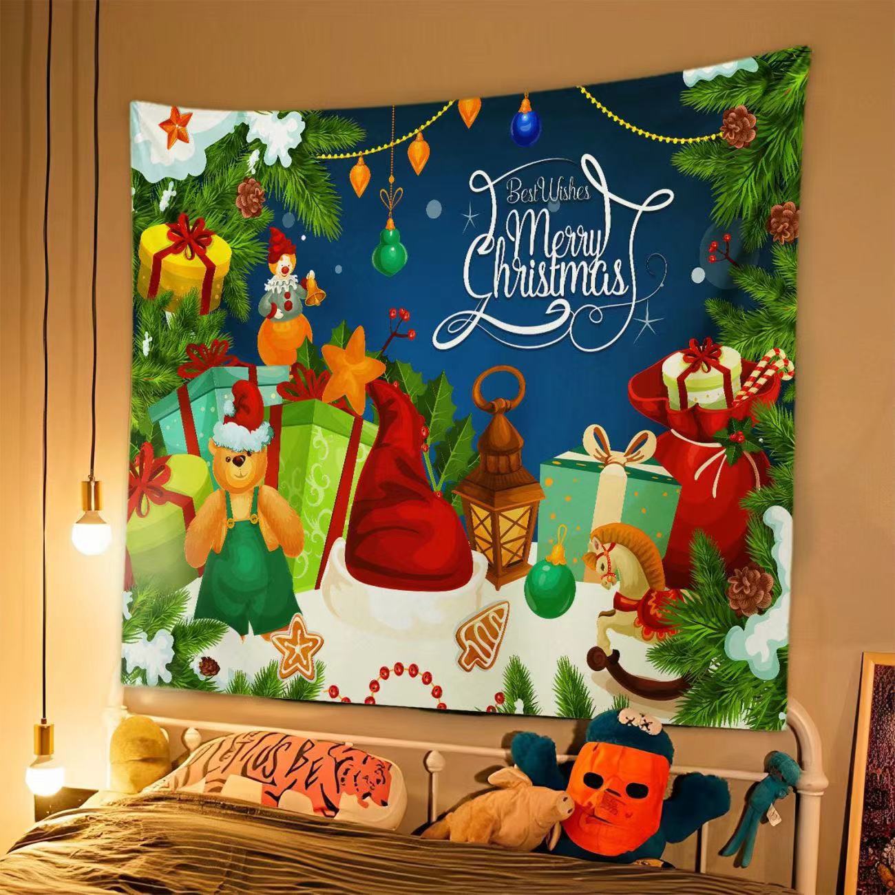 Tapisserie de Noël Élégante pour Décor Festif