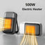 500W Portable Electric Fan Heater for Home & Office