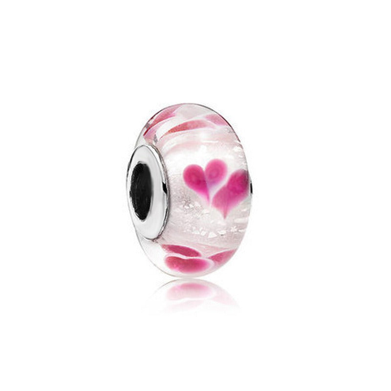 Platinum Di Love Rainbow Glass Beads for DIY Projects
