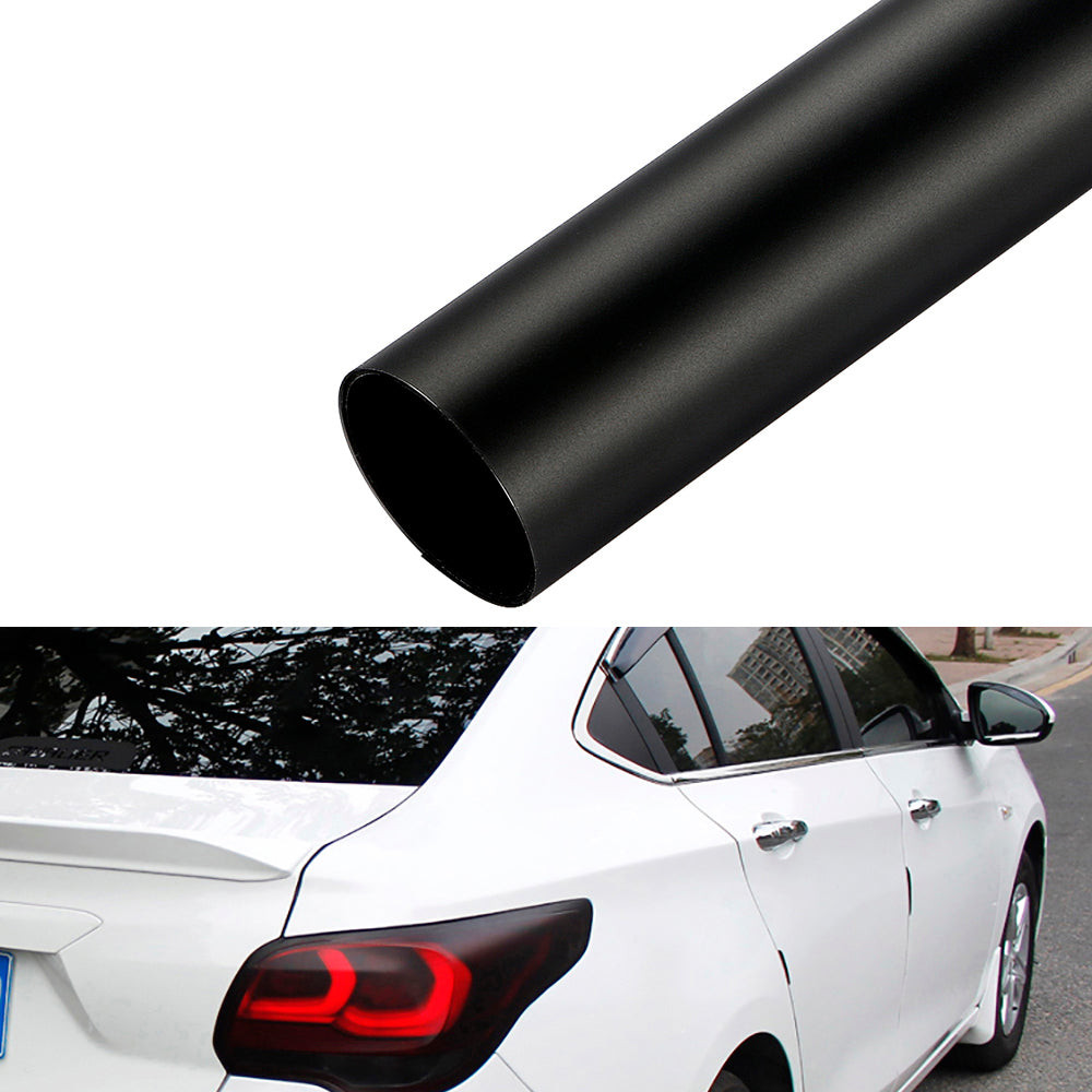 Film autocollant en vinyle teinté noir mat pour phares de voiture - 30x100cm