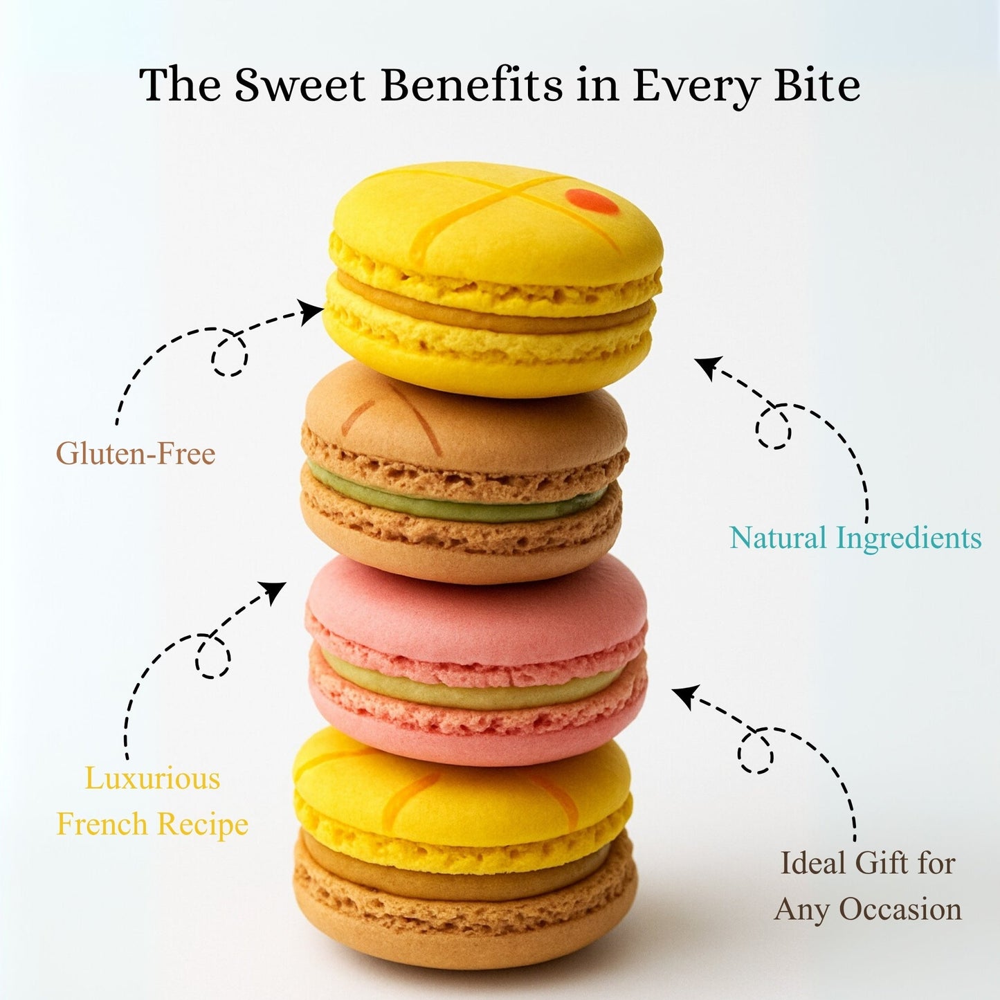 Andy Anand French Macarons Gift Box (48 Pcs) - Unique Flavors