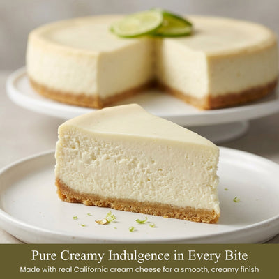 Cheesecake au citron vert Andy Anand 9" - Délice fraîchement cuit