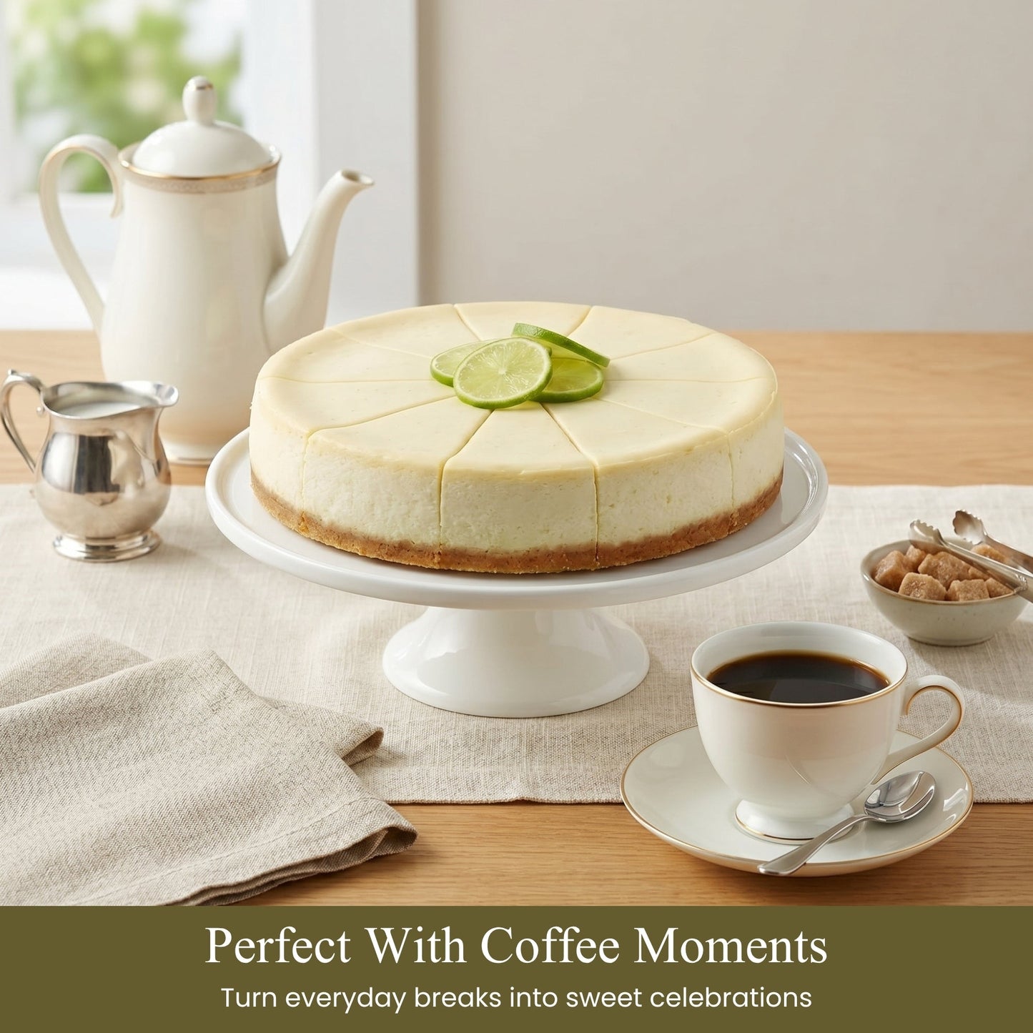 Andy Anand Key Lime Cheesecake 9" - Freshly Baked Delight