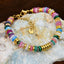 Ins style dopamine colored natural stone bead bracelet for women niche and high-end non fading crystal bracelet - Korvel