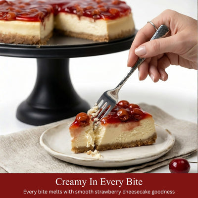 Andy Anand Freshly Baked Traditional Cherry Cheesecake 9"