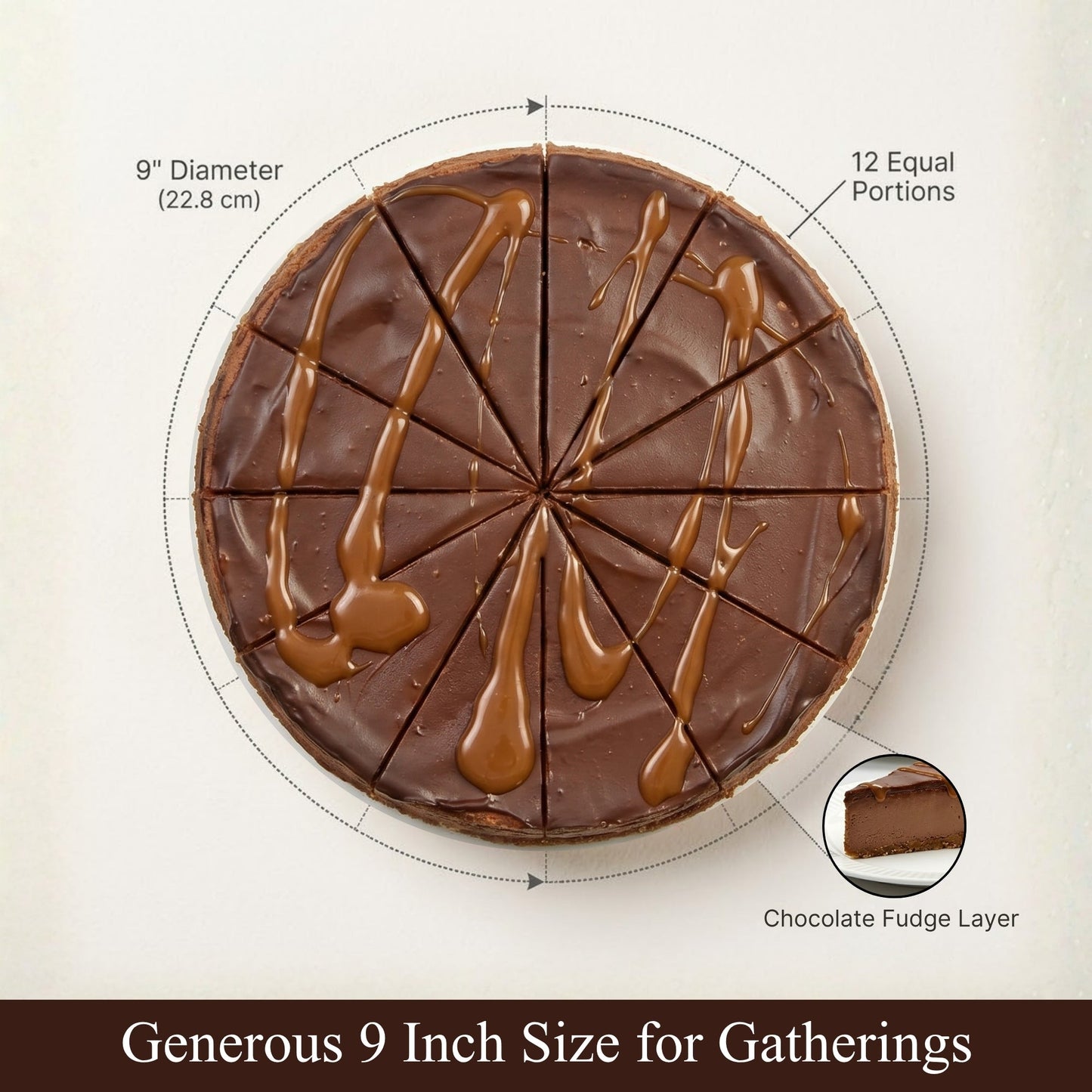 Tarta de Queso de Chocolate Sin Azúcar Andy Anand - 2 lbs