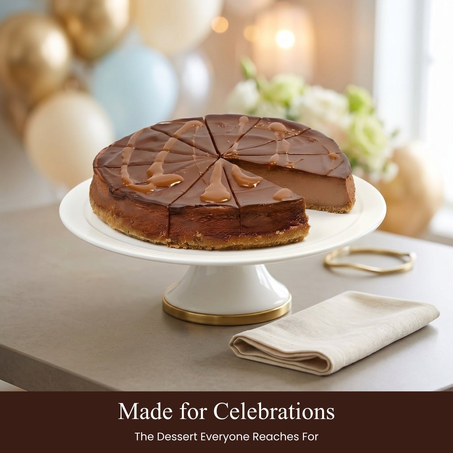 Tarta de Queso de Chocolate Sin Azúcar Andy Anand - 2 lbs